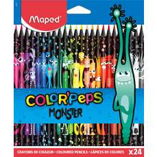 Creioane colorate 24culori/set, Color Peps Monster Maped