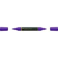 Marker solubil in apa, violet purpuriu, 136, 2 varfuri, A.Durer, Faber Castell-FC160436