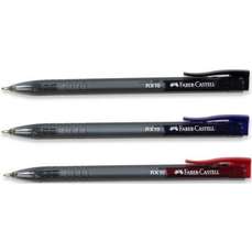 Pix semigel retractabil, albastru, corp negru, varf 1.0mm, RX10 Faber Castell