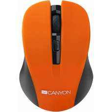 Mouse optic, wireless, 3 butoane si 1 scroll, portocaliu, CNE-CMSW1O, Canyon