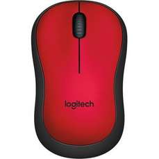 Mouse optic, wireless, rosu, 3 butoane si 1 scroll, M220 Silent EMEA Logitech
