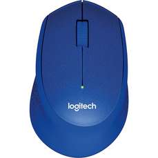 Mouse optic, wireless, 3 butoane si 1 scroll, albastru, Silent Plus M330 Logitech