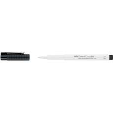 Permanent marker alb, pentru caligrafie si desen, varf 1,5mm, Pitt Artist Pen, Faber Castell-FC16789