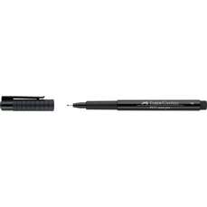 Permanent marker negru, pentru desen, schite, varf 0,5mm, Pitt Artist Pen, Faber Castell-FC167299