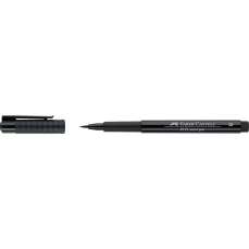 Permanent marker negru, pentru desen, varf pensula, B, Pitt Artist Pen, Faber Castell-FC167499