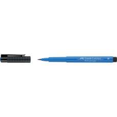 Permanent marker albastru inchis, 110, pentru desen, varf pensula, B, Pitt Artist Pen, Faber Castell
