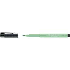 Permanent marker verde deschis phthalo, 162, pentru desen, varf pensula, B, Pitt Artist Pen, Faber C