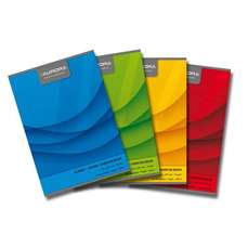 Caiet A4, 60file, matematica, diferite culori, Office Aurora