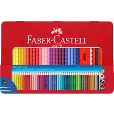 Creioane colorate in cutie metal 48culori/set, Grip 2001 Faber Castell-FC112448