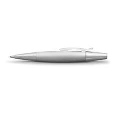 Pix retractabil, negru, corp argintiu, E-Motion Pure Silver, Faber Castell