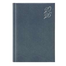 Agenda zilnica 2026, 15x21cm, silver gri, 460 New Karachi Silver