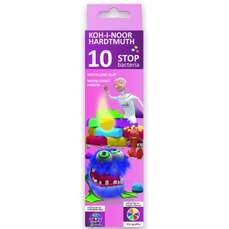 Plastilina 10 culori/set, 200g, Stop Bacteria Koh-I-Noor