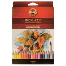 Creioane colorate acuarela, 36culori/set, fructe, Mondeluz Aquarell, Koh-I-Noor