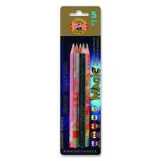 Creioane cu mina multicolora, 5buc/set, Koh-I-Noor