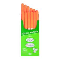 Permanent marker pentru textile, portocaliu neon, varf 2 mm, 3203 Koh-I-Noor