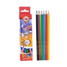 Creioane colorate 6culori/set, Tom & Jerry Koh-I-Noor