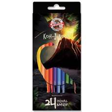 Creioane colorate 24culori/set, Dino Koh-I-Noor