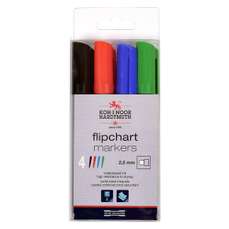 Flipchart marker 4culori/set, varf 2,5 mm, 1405 Koh-I-Noor