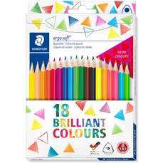 Creioane colorate 18culori/set, Ergo Soft Staedtler