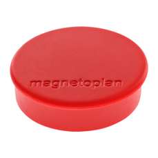 Magneti, 25mm, culoare rosu, 10buc/set, Discofix Hobby Magnetoplan