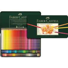 Creioane colorate 120culori/set, cutie metal, Polychromos Faber Castell-FC110011