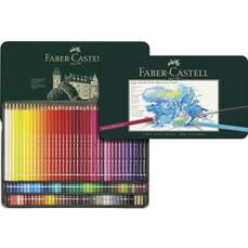 Creioane colorate acuarela, in cutie metal, 120culori/set, A. Durer, Faber Castell-FC117511SD