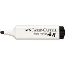 Permanent marker pentru textile, negru, Faber Castell