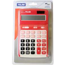 Calculator de birou 12 digit, rosu, Milan 150712RBL