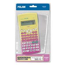 Calculator de birou, stiintific, 10+2dig, galben/roz, Milan 159110