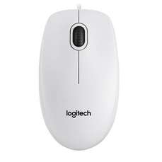 Mouse optic, alb, 3 butoane si 1 scroll, B100 Logitech