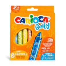 Creioane colorate cerate 8 culori/set, Baby Carioca