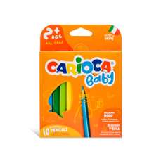 Creioane colorate 10 culori/set, Baby Carioca