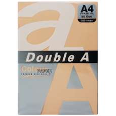 Hartie copiator A4, 80g, 25coli/top, colorata in masa pastel orange, Double A