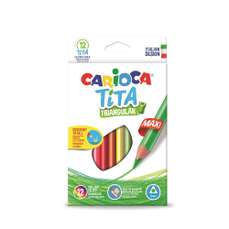 Creioane colorate 12 culori/set, Tita Maxi Carioca