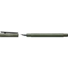 Stilou metal aluminium verde, varf F, Neo Slim, Faber Castell, FC146151