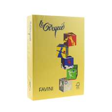 Carton copiator A4, 160g, colorat in masa galben inchis, 200 Favini