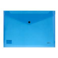 Mapa plastic cu capsa A4 albastru neon MP120NA Daco