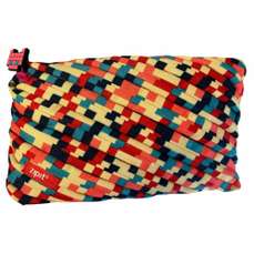 Penar neechipat, 1 fermoar, tip borseta, multicolor, ZP-141896, Pixel Jumbo ZIPIT