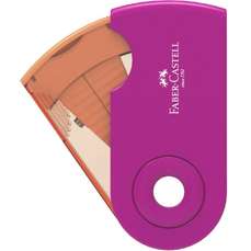 Ascutitoare simpla, roz, Sleeve-Mini Trend 2019 Faber Castell-FC182714
