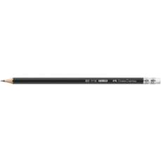Creion grafit HB, cu guma, Castell 1112, Faber Castell-FC111200