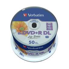 Pitesti-DVD+R 8,5GB, 8x, double layer, printabil, 50 buc/bulk, Verbatim