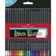 Creioane colorate 24culori/set, Black Edition Faber Castell-FC116424