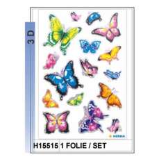 Sticker Magic 3D fluturasi, 1folie/set, H15515 HERMA