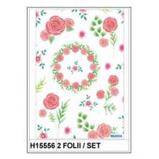 Sticker Decor trandafiri, 2folii/set, H15556 HERMA