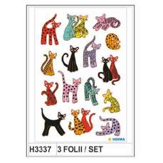 Sticker Magic pisicute, 3folii/set, H3337 HERMA