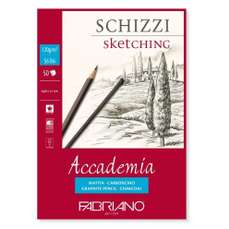 Bloc de desen si schite A5, 50file, 120g/mp, Accademia Schizzi Fabriano