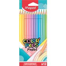 Creioane colorate 12culori/set, Color Peps Pastel Maped