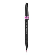 Marker pentru caligrafie, roz, Brush Pen ultra fin Sign Pen Artist Pentel-PESESF30CP