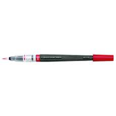 Pensula pentru caligrafie cu cerneala, rosu, Pentel-PEXGFL102X