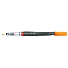 Pensula pentru caligrafie cu cerneala, portocaliu, Pentel-PEXGFL107X